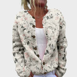 Filipa - Cárdigan floral de otoño
