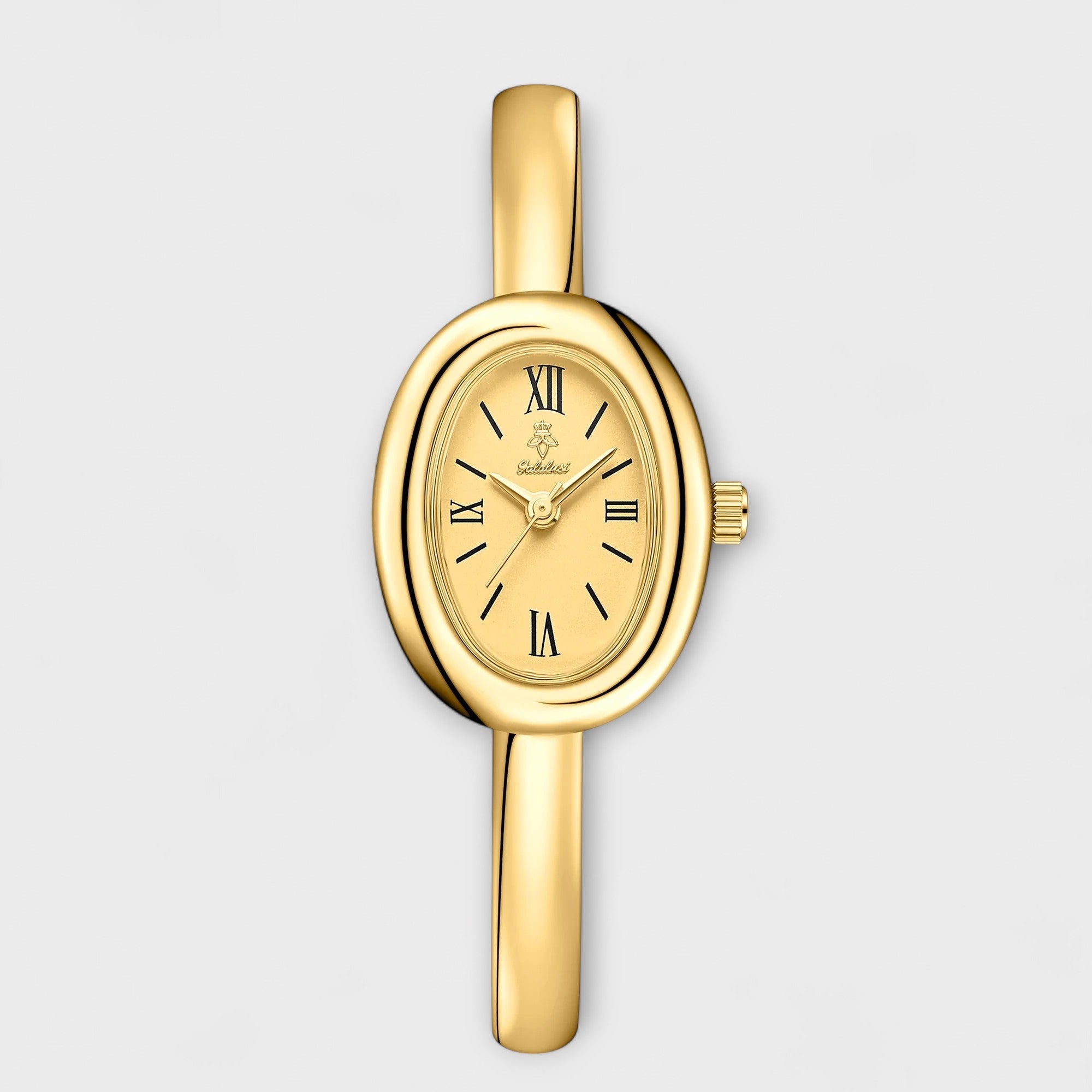 Nina® - Reloj dorado en forma de pulsera