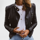 Klara - Chaqueta de cuero elegante