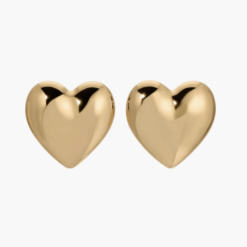 Eva - Pendientes anchos en forma de corazón