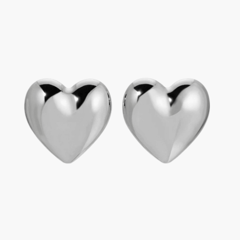 Eva - Pendientes anchos en forma de corazón