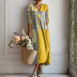 Leandra™ | Vestido de Lino Casual