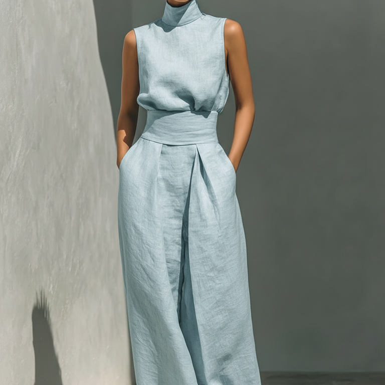 MARIA | CONJUNTO MINIMALISTA DE LINO