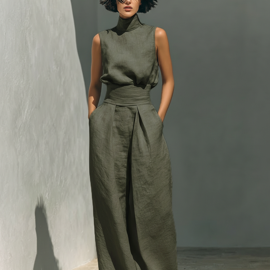 MARIA | CONJUNTO MINIMALISTA DE LINO
