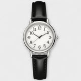 Katarina® - Reloj clásico con correa de cuero verde