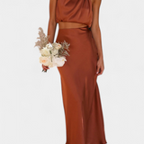 Falda Draped Sin Espalda