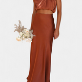 Falda Draped Sin Espalda