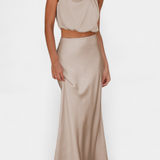 Falda Draped Sin Espalda