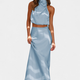 Falda Draped Sin Espalda