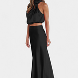 Falda Draped Sin Espalda