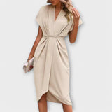 Serena – Elegante y cómoda vestido midi envolvente