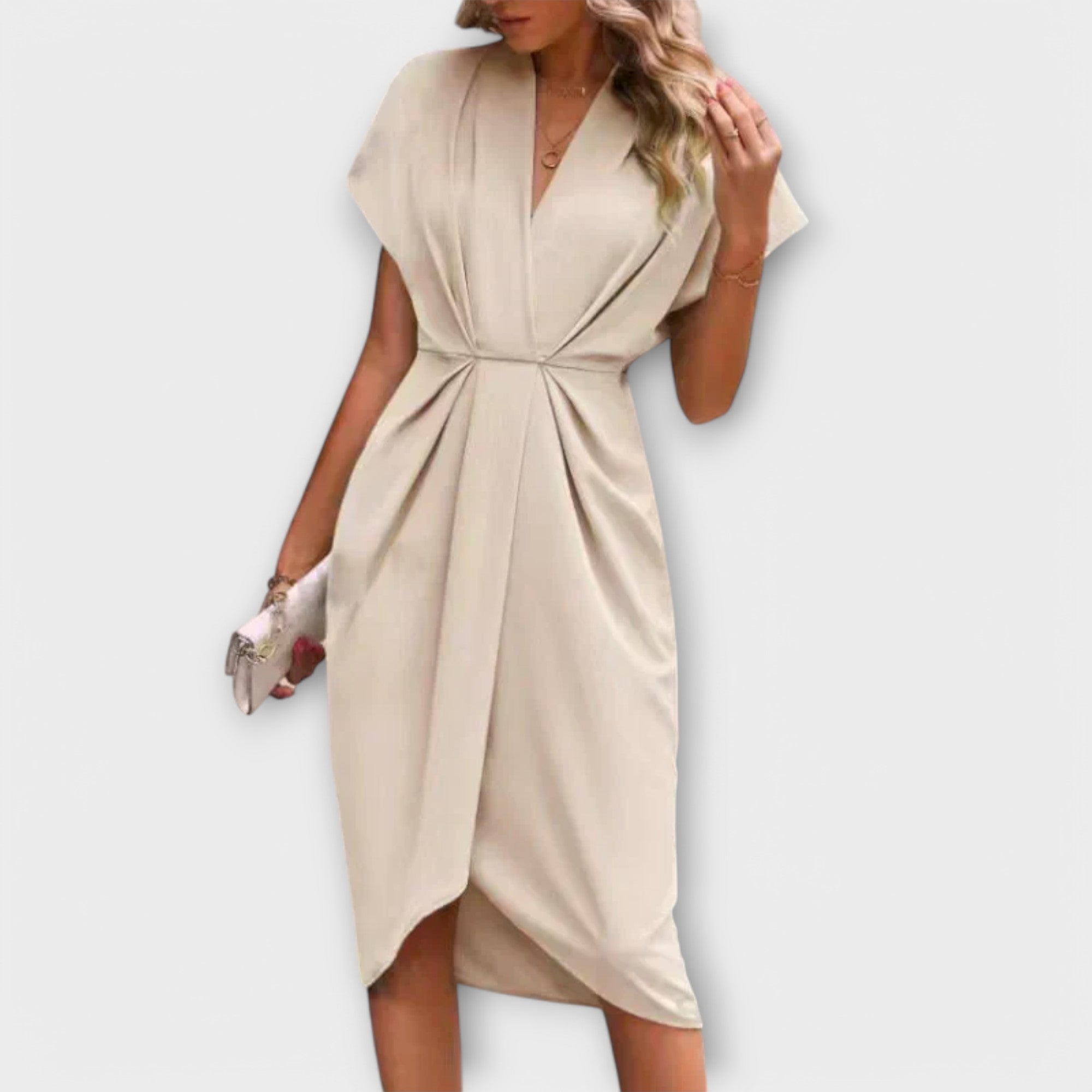 Serena – Elegante y cómoda vestido midi envolvente