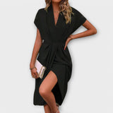 Serena – Elegante y cómoda vestido midi envolvente