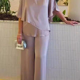 Martha | Conjunto de dos piezas con pantalón de pierna ancha