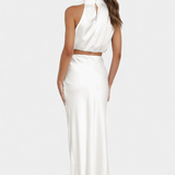 Falda Draped Sin Espalda