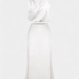 Falda Draped Sin Espalda