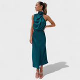 Alda - Vestido de Satén Elegante