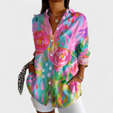 Antonija - Blusa con Patrón Colorido