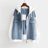 Ivana - Chaqueta de Sudadera de Mezclilla
