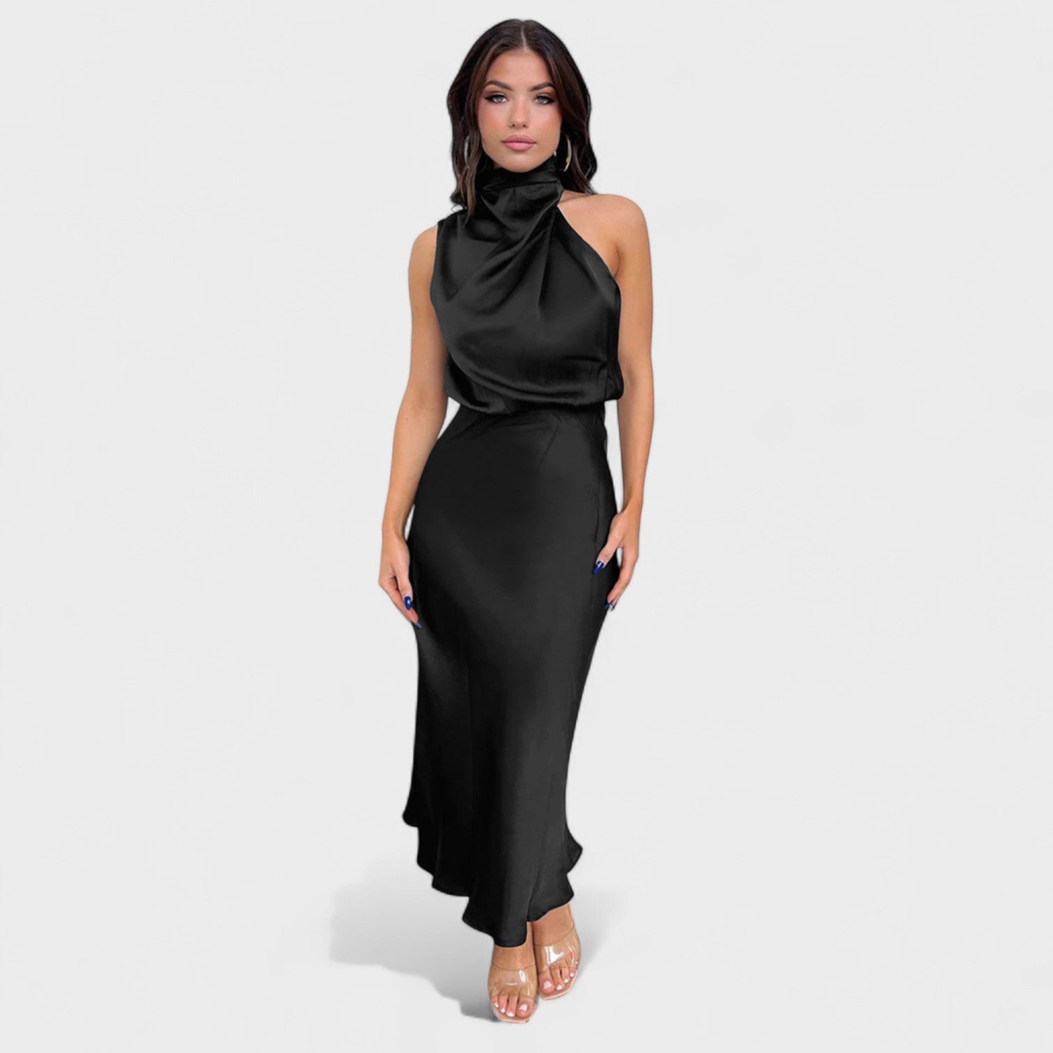 Alda - Vestido de Satén Elegante