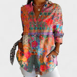 Antonija - Blusa con Patrón Colorido