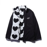Jelena - Chaqueta reversible con corazones