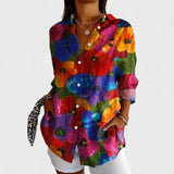 Antonija - Blusa con Patrón Colorido
