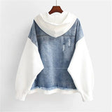 Ivana - Chaqueta de Sudadera de Mezclilla