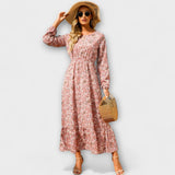 Barka - Vestido maxi boho de mujer de estilo elegante