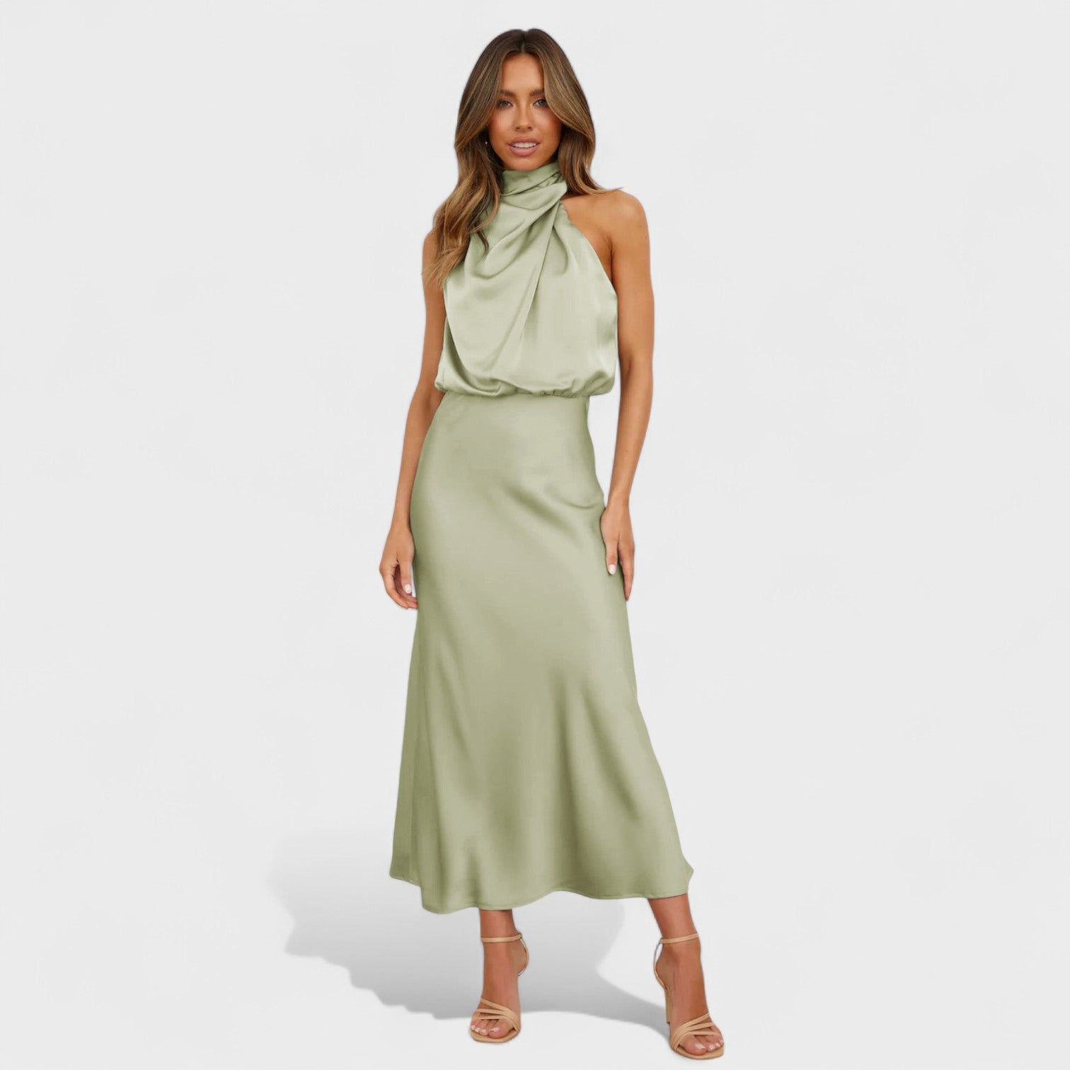 Alda - Vestido de Satén Elegante