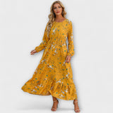 Barka - Vestido maxi boho de mujer de estilo elegante