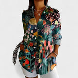 Antonija - Blusa con Patrón Colorido