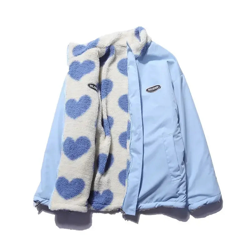 Jelena - Chaqueta reversible con corazones
