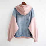 Ivana - Chaqueta de Sudadera de Mezclilla