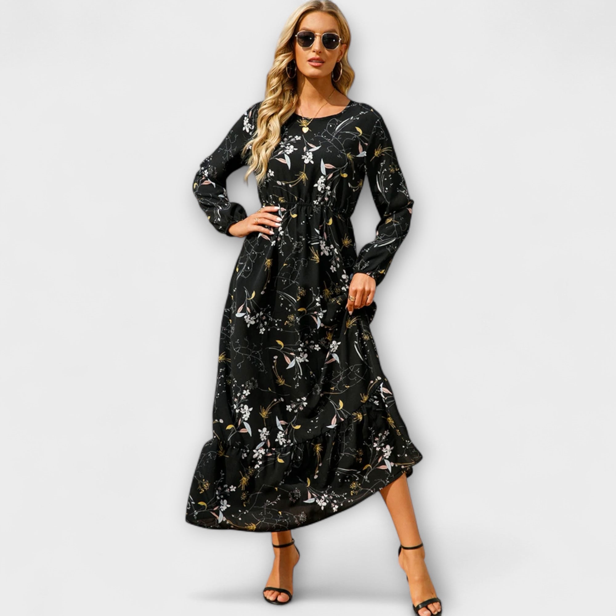 Barka - Vestido maxi boho de mujer de estilo elegante