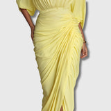 Diana – Elegante vestido maxi en color amarillo