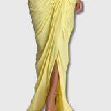 Diana – Elegante vestido maxi en color amarillo