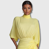 Diana – Elegante vestido maxi en color amarillo