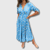 Monique – Vestido vintage femenino con lunares