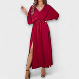 Sabrina – Vestido maxi sofisticado con escote en V