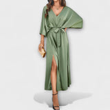 Sabrina – Vestido maxi sofisticado con escote en V