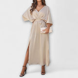 Sabrina – Vestido maxi sofisticado con escote en V