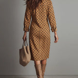 Maribelle™ | Vestido Midi de Ante con Lunares Vintage
