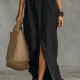 SAULE | Vestido Maxi Silueta Esforzada y Halagadora Ropa Diaria Versátil