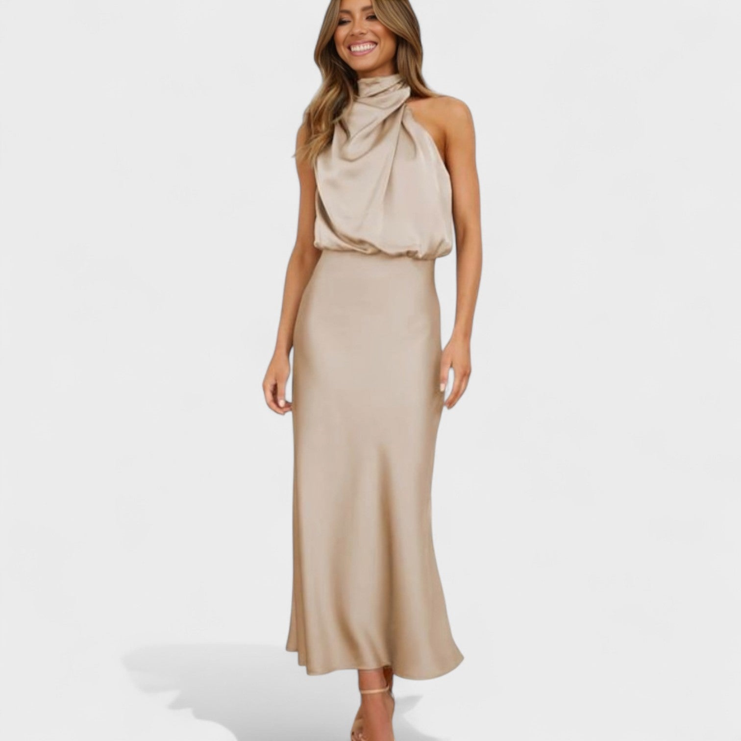 Alda - Vestido de Satén Elegante