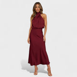 Alda - Vestido de Satén Elegante