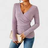 Jelena – Camiseta elegante con escote en V