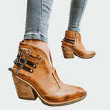 Marica - Botas de cuero retro