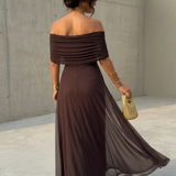 Uma - Vestido largo fluido con diseño elegante
