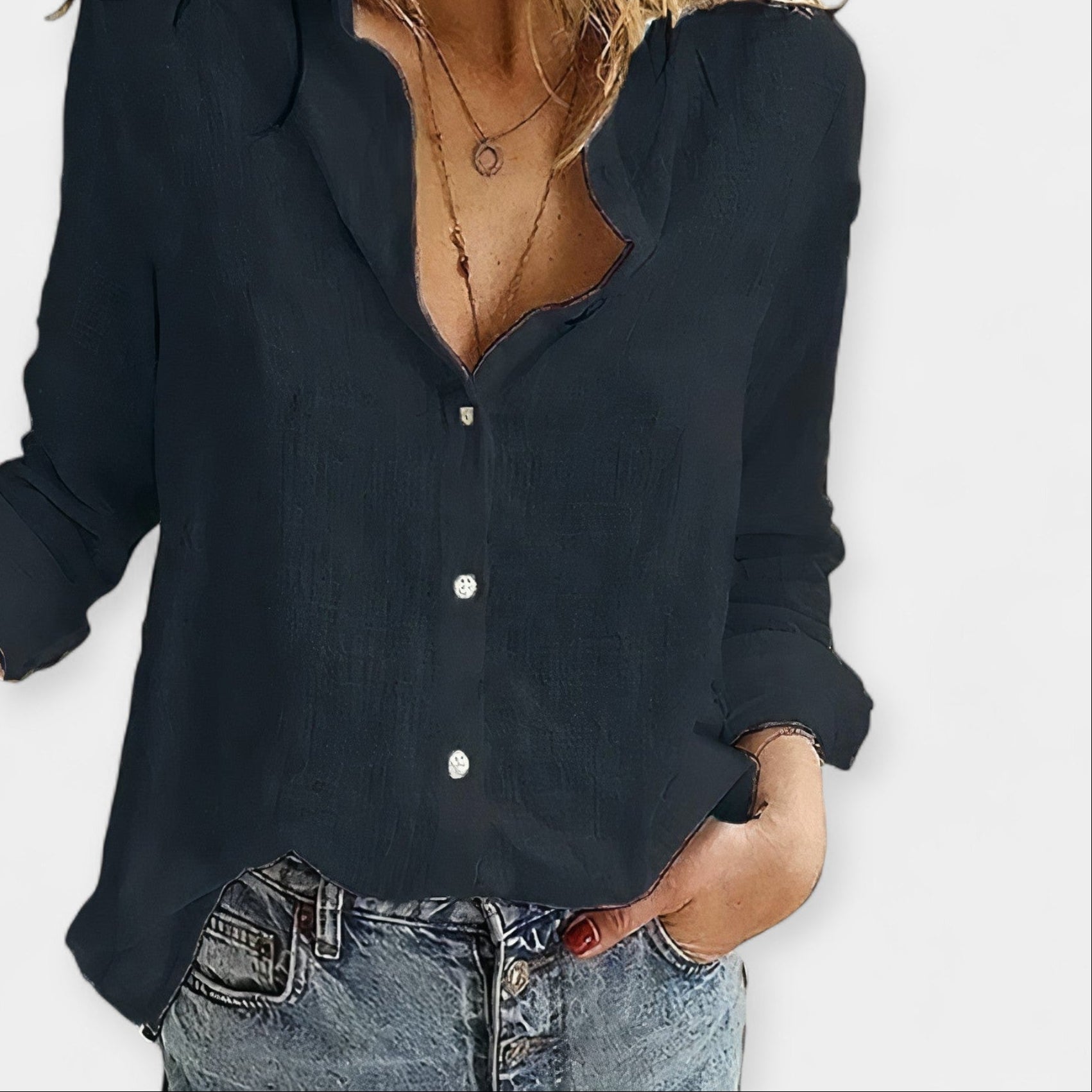 Neda – camisa de lino clásica
